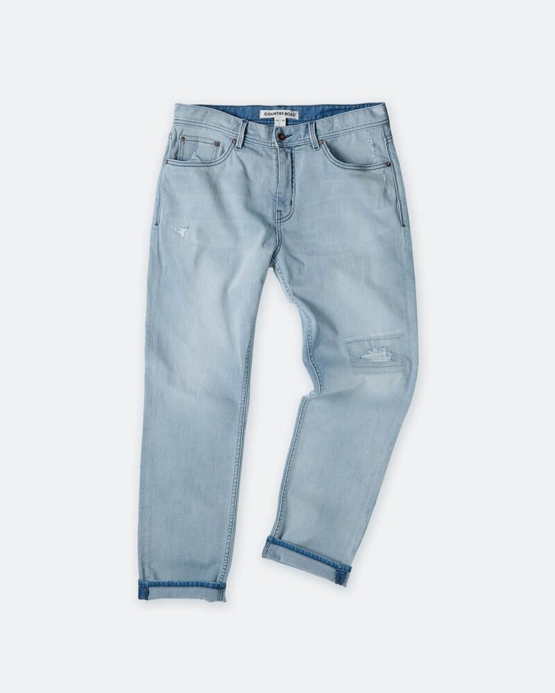 Slim Trapered Rip Jeans